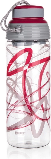 Sticlă sport pentru băut din tritan 550 ml QUEST bordo