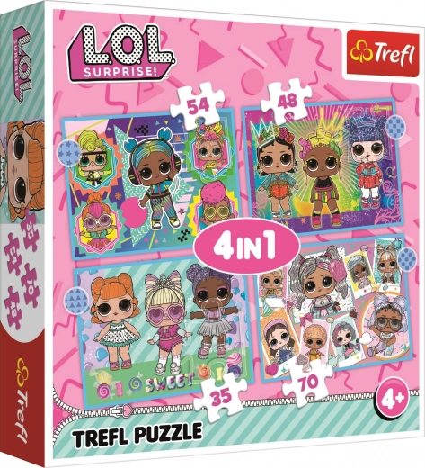 Puzzle 4în1 Descoperă păpușile L.O.L. Surprise