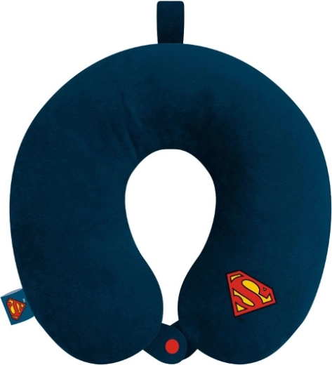 Pernă de călătorie în formă de potcoavă SUPERMAN 30 cm