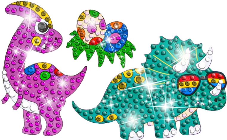 18 autocolante holografice cu motive de dinozauri