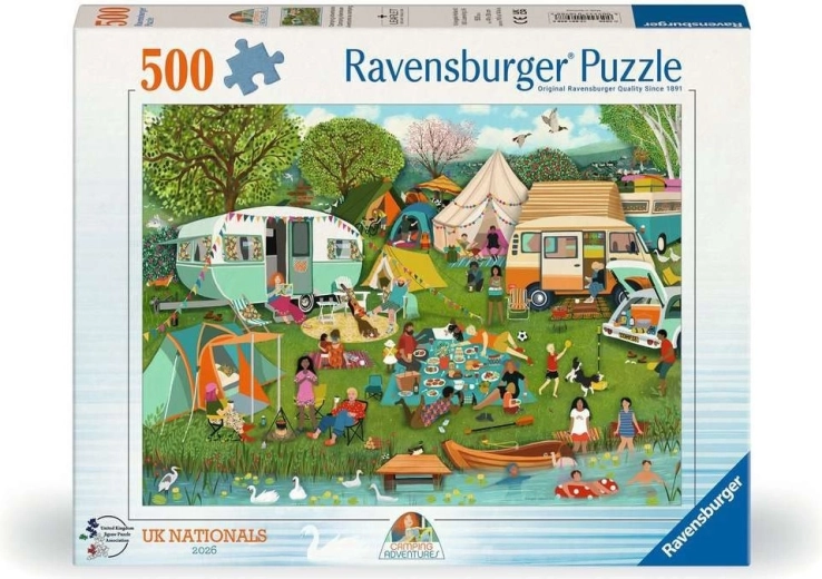 Puzzle Ravensburger Aventură în camping 500 de piese