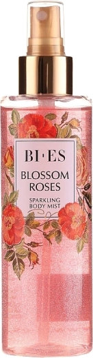 Spray de corp cu sclipici BI-ES Blossom Roses 200 ml