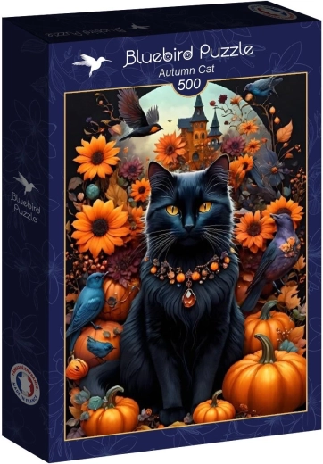 Puzzle Bluebird Pisica de toamnă 500 de piese