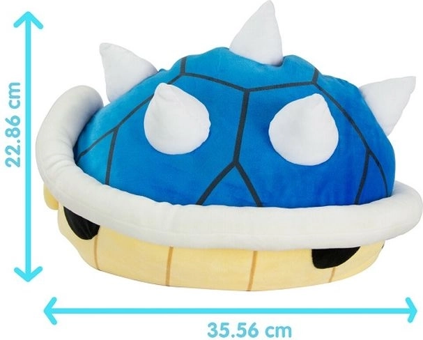Tomy Mocchi pluș Mario Kart – carapace țepoasă albastră (Spiny Shell)