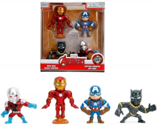 Set de figurine metalice MARVEL AVENGERS 6 cm – 4 buc