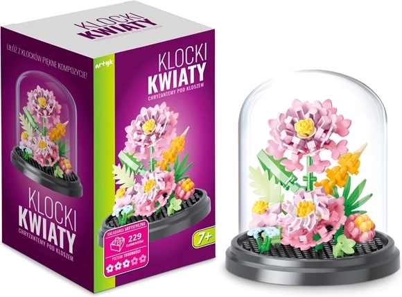 Set de construcție Crizanteme sub clopot (229 piese)