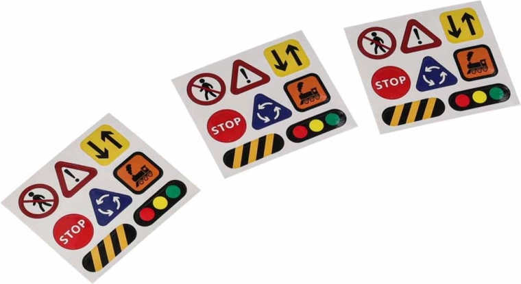 Indicatoare și autocolante pentru joacă realistă