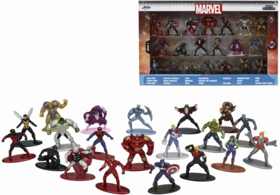 Figurine nano metalice Marvel – set de colecție 20 buc, seria 6