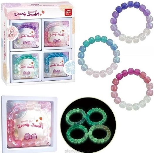 Brățări luminoase pentru copii – set de 4 culori