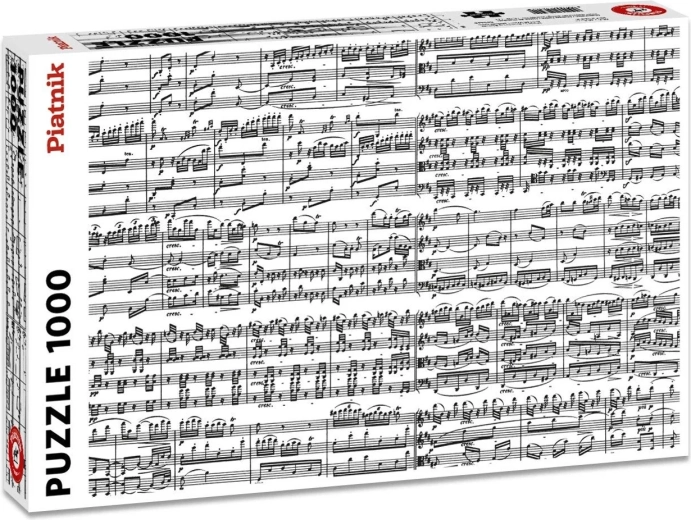Puzzle Piatnik cu note muzicale, 1000 de piese