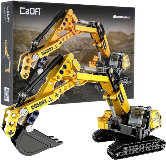 Excavator mare CaDA din set de construcție, 467 piese
