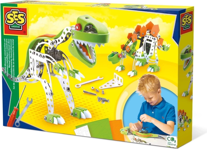 Două modele de dinozauri de asamblat