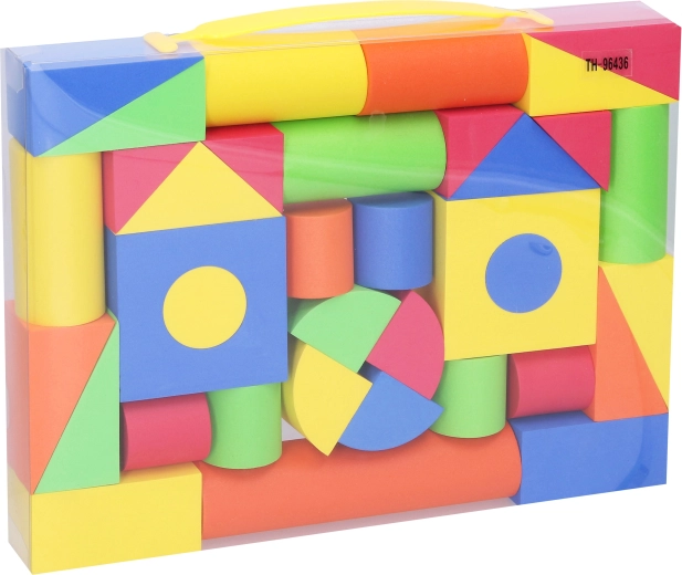 Set de construcție din spumă cu 36 de cuburi