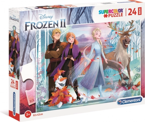 Puzzle 24 piese Maxi Super Color Regatul de Gheață 2