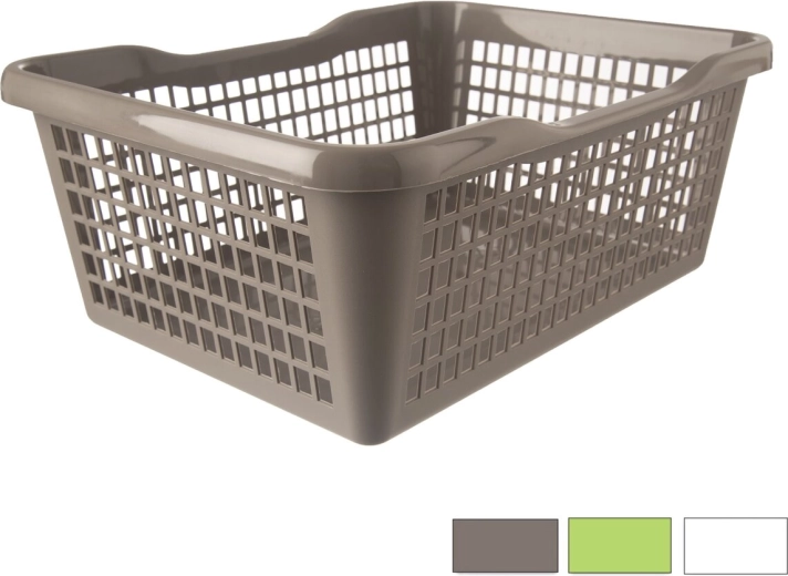 Coș de depozitare din plastic 42 × 32 × 17 cm (mix de culori)