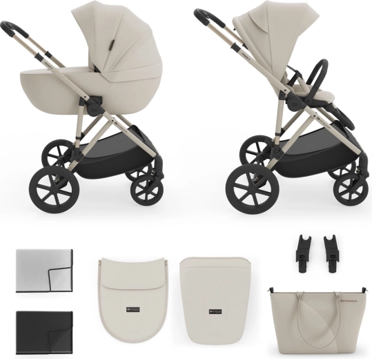 Cărucior combinat Kinderkraft 2în1 Prime 3 sand dune