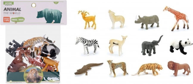 Set figurine animale sălbatice 12 buc