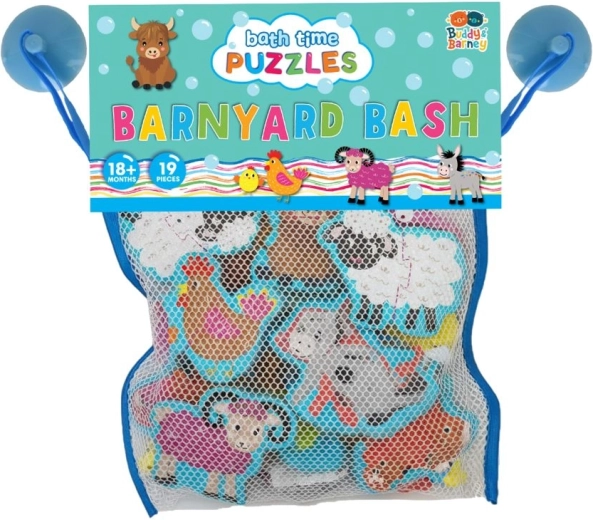 Buddy & Barney autocolante pentru baie fermă puzzle