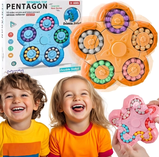 Puzzle logic antistresant rotativ cu două fețe Woopie