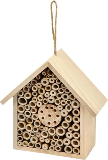 Hotel pentru insecte din lemn 18 × 8,5 × 20 cm
