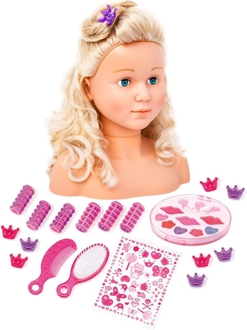 Cap de coafat de antrenament BAYER cu păr blond de 27 cm