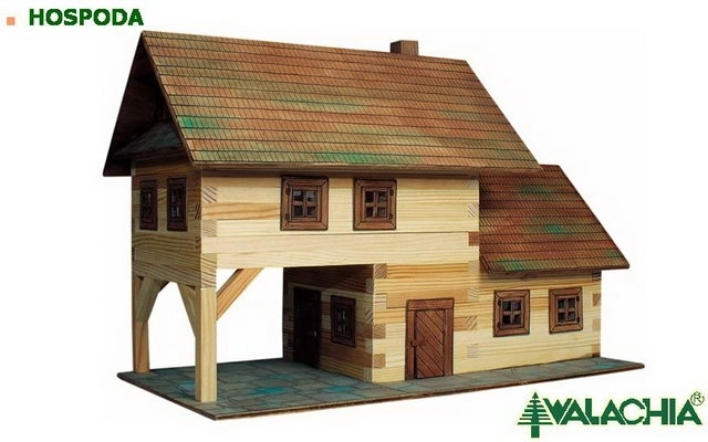 Set de construcție din lemn cu lipire WALACHIA – cârciumă 1:32