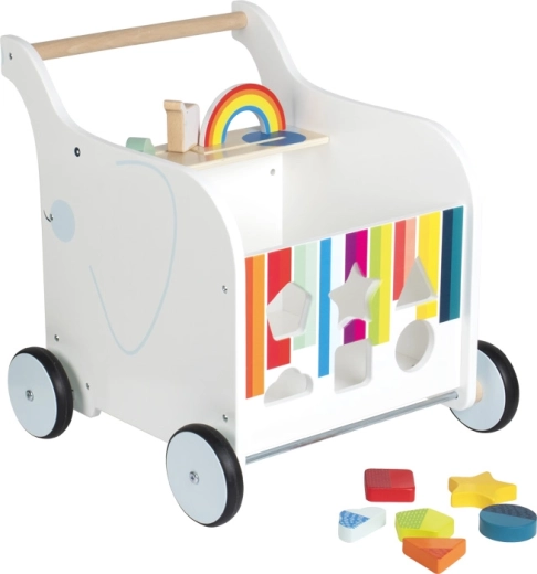 Antemergător din lemn Toy Box Elephant de la Small Foot