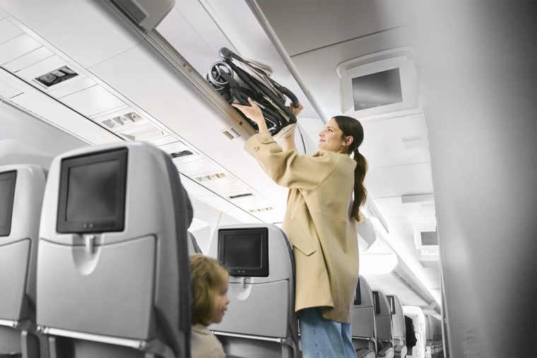 Pliare automată la dimensiunea unui bagaj de mână