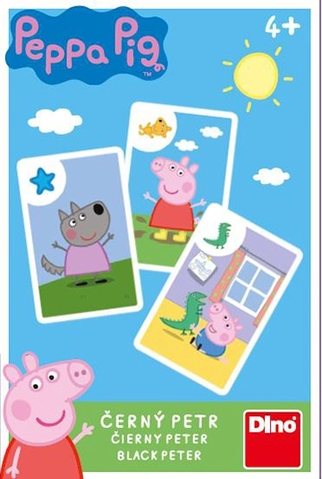 Cărți de joc Dino Peppa Pig Negru Petr