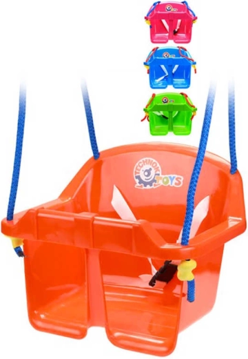 Leagăn suspendat pentru copii cu bară de protecție 38 × 37 × 34 cm - 1 bucată