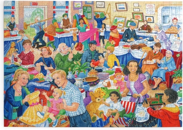 Puzzle Piața de vechituri cu 500 de piese mari