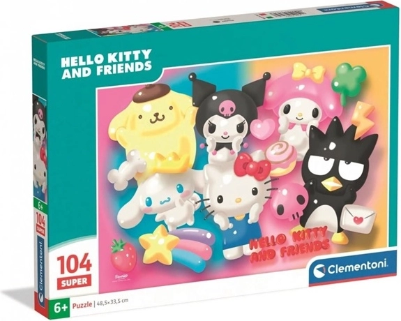 Puzzle Clementoni Super Color Hello Kitty 104 piese
