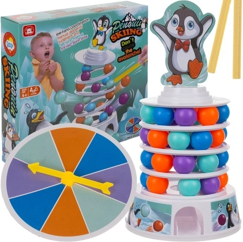 Joc de îndemânare pentru familie Pinguinul pe turn