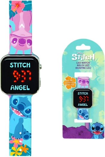 Ceas digital LED Lilo și Stitch