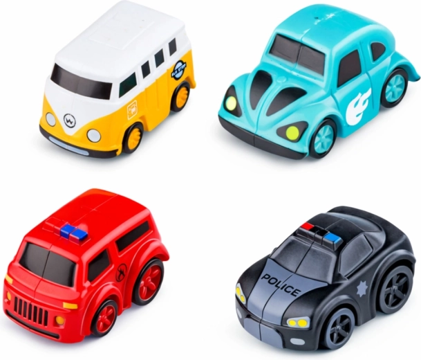 4 mașinuțe și elicopter incluse