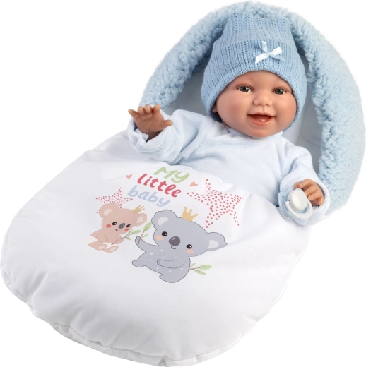 Păpușă bebeluș realistă Llorens New Born cu sunete, 38 cm