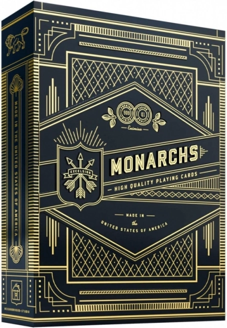 Cărți de joc Monarchs Negre
