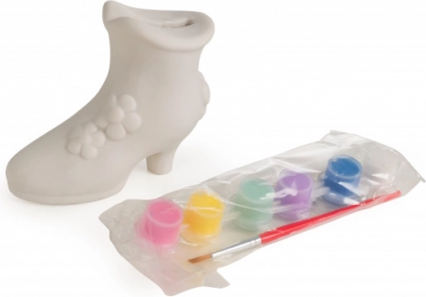 Set creativ Pușculiță pantof de colorat