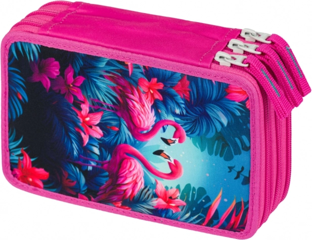 Penar şcolar cu trei etaje Flamingo