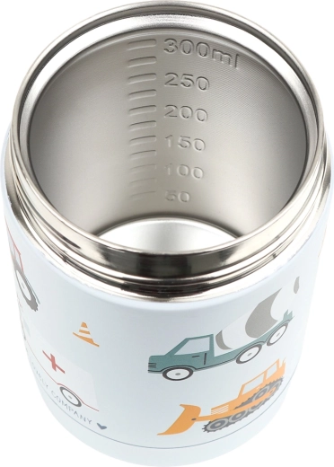 Interior din inox cu gradație până la 300 ml