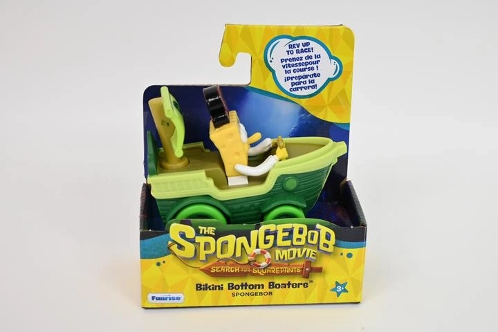 Vehicul din filmul SpongeBob – corabie pirat pe roți cu figurină