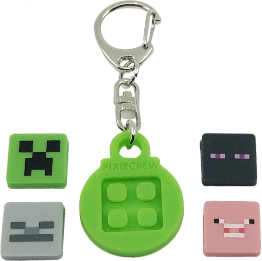 PIXIE CREW breloc rotund cu multipixeli tematici MINECRAFT