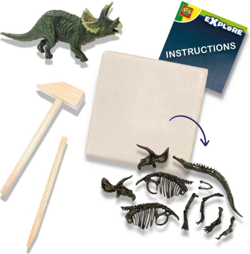 Asamblați scheletul de triceratops