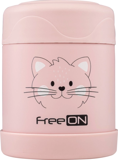 FreeON termos pentru alimente 350 ml roz