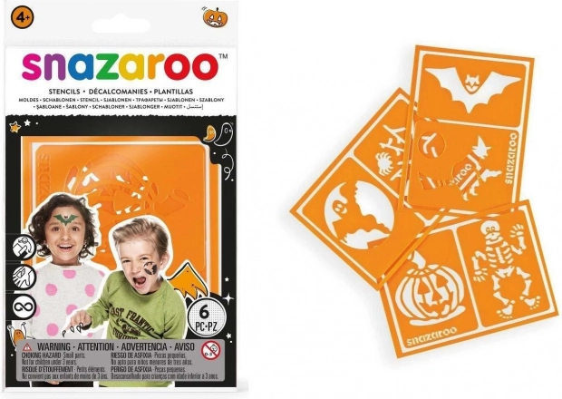 Șabloane pentru vopsele de față SNAZAROO 6 buc – Halloween