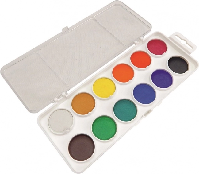 Acuarele KOH‑I‑NOOR 12 culori Ø 30 mm