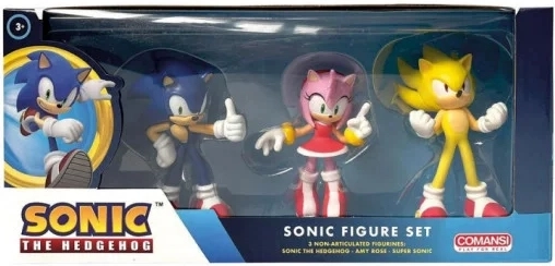 Set cadou Comansi cu figurine Sonic (3 buc.)