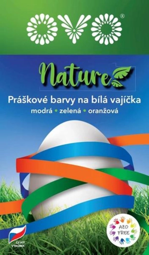 Ovo Nature creioane colorate – 3 culori (albastru, verde, portocaliu)