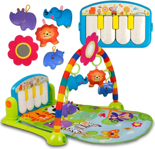 Covoraș de joacă interactiv cu pian RICOKIDS 3în1