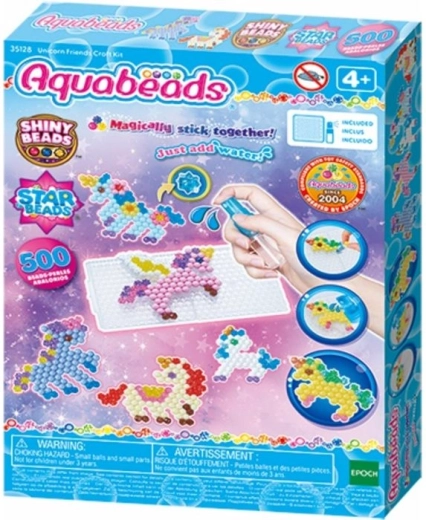 Aquabeads unicorn fermecat – set creativ cu mărgele